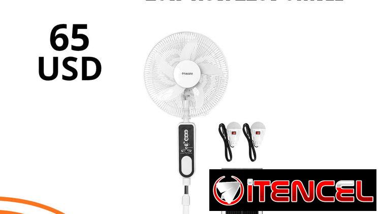 Ventilador solar recargable 16″ stavel