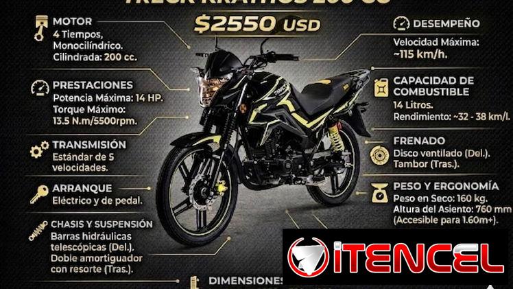 🏍MOTOR KRATHOS 200 CC Precio: 2550 USD