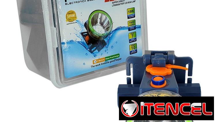 Linterna recargable tipo minero