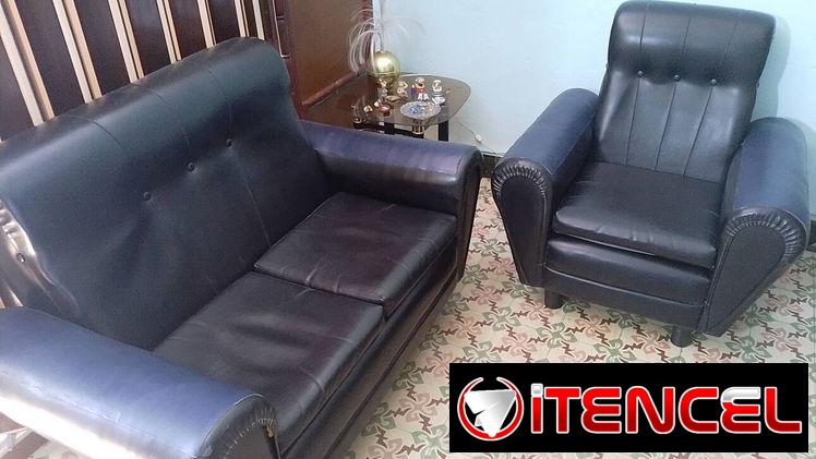 Juego de sofá y butaca
