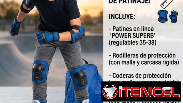 Patines con su equipo completo