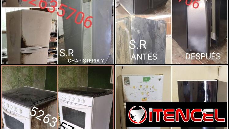 Chapisteria y pintura de refrigeradores Freezer y lavadoras a domicilio!
