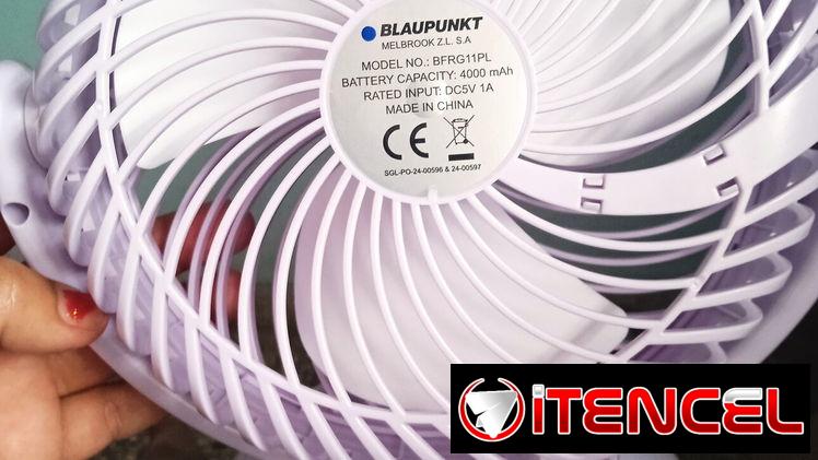 Ventilador Recargable 7 a 10h de duración