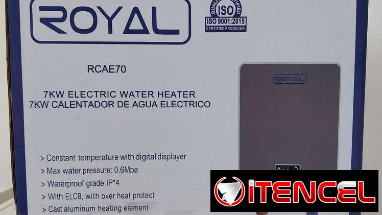 Calentador Eléctrico Royal 7kw con Accesorios para instalar