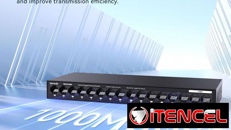 Switch Tenda Metalico TEG1016M 16 Puertos Gigabit 10/100/1000 Plug & Play #63142460/ 55821991