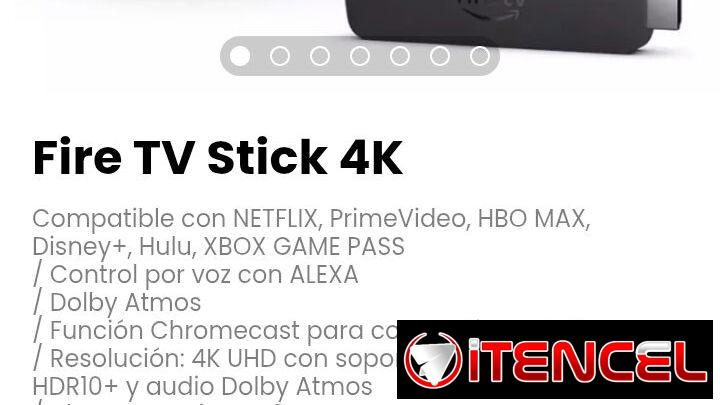Fire TV Stick 4K. Compatible con NETFLIX, PrimeVideo, HBO MAX, Disney+, Hulu, XBOX GAME PASS