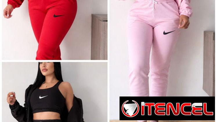 Conjuntos Originales Nike blusa, abrigo con zipper y pantalón con bolsillos