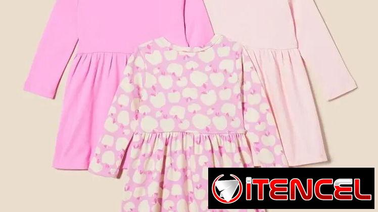 Vestido de manga larga para bebé niña 0 – 3 meses