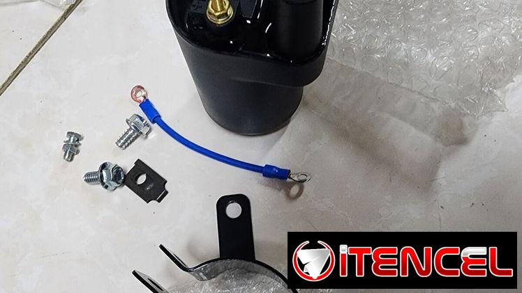 Bobina de encendido Doble, trae su soporte, tornillos, especial para Fiat 126p polaco, motos