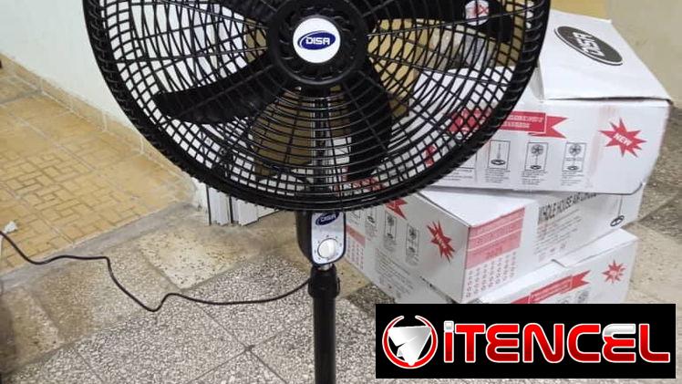 Ventilador 18″ pedestal marca Disa 120w 3 velocidades potencia, nuevo en su caja  70 usd transporte incluido Garantía