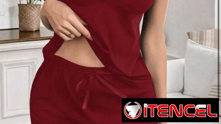 Pijama 2 piezas rojo
