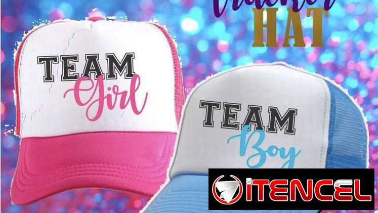 Artículos personalizados para revelación de sexo : llaveros Pullovers toppers vasos gorras carteles