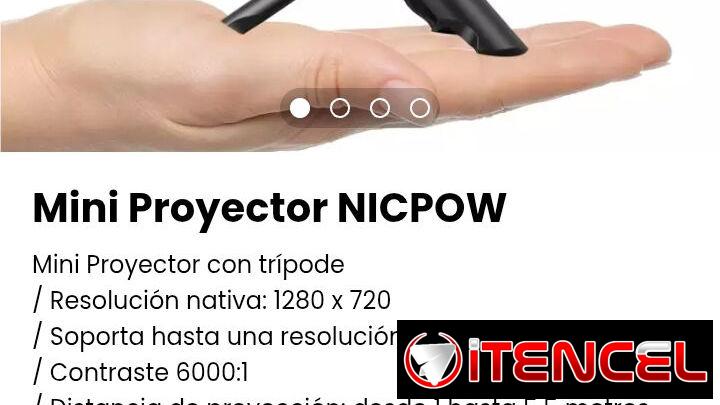 Mini Proyector NICPOW. Nuevo