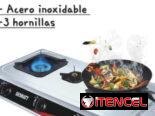 Cocina de gas desmat de 3 quemadores con Magneto(factura, mensajería, garantía) 53220916
