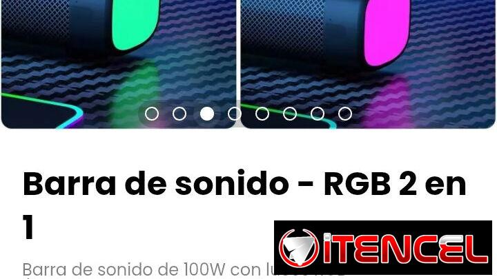 Barra de sonido – RGB 2 en 1. Modelo: SD03-2