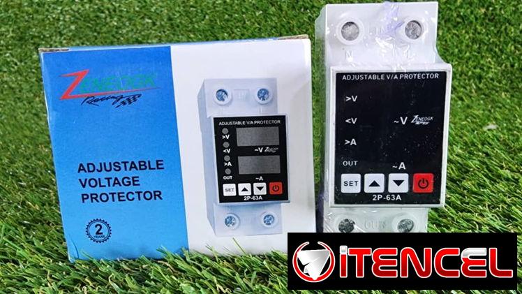 Protector de Voltaje y Corriente Ajustable 63A: Seguridad Digital para Equipos en 110V y 220V