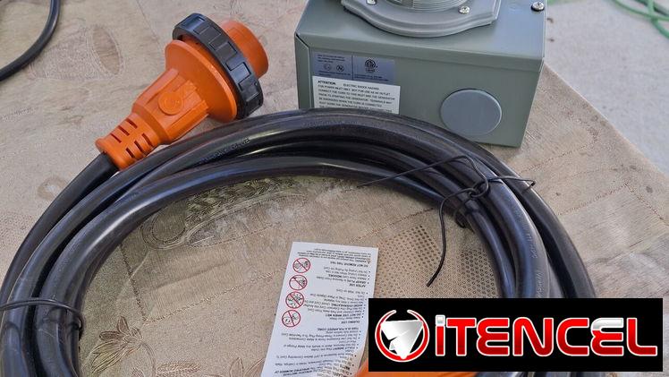 Cable original para EcoFlow  + cajita de conexión segura