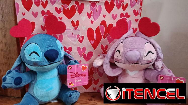 Pareja original de Stitch y Angel+ Bolsa de regalo.