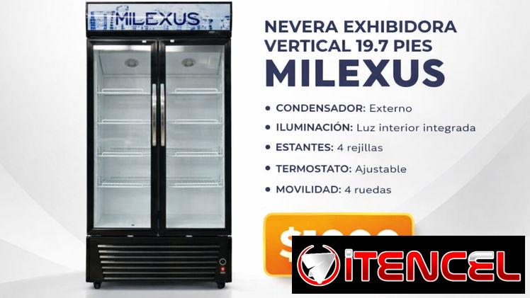 19.7 PIES | NEVERA EXHIBIDORA VERTICAL 19.7PIES MILEXUS