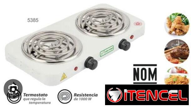 Cocina eléctrica de 2 quemadores