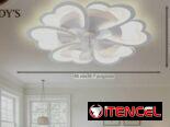 Lámpara de techo, modelo flor con Ventilador