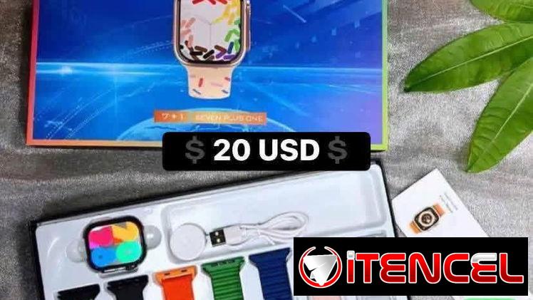 SMARTWATCH NUEVOS EN CAJA CON 7 MANILLAS