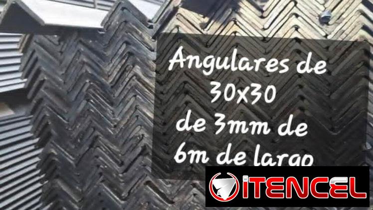 Angulares originales de 30 por 30 de 6 metros grosol 3 mm