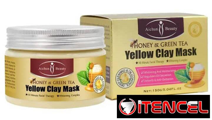 Mascarilla de arcilla amarilla de miel y Té Verde
