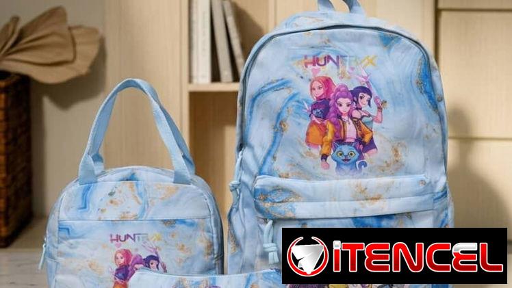 Mochila y merendero de las guerreras K-pop Huntrix