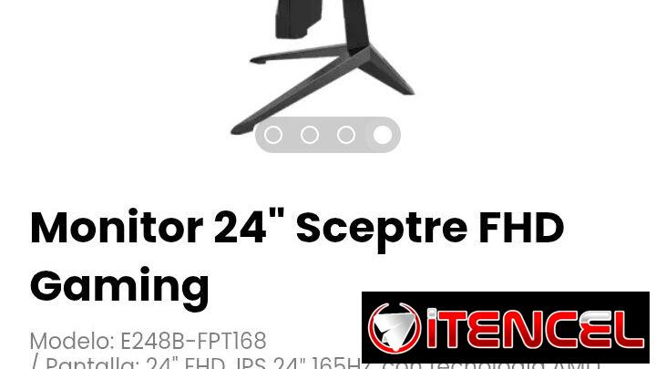 Monitor 24″ Sceptre FHD Gaming Modelo: E248B-FPT168