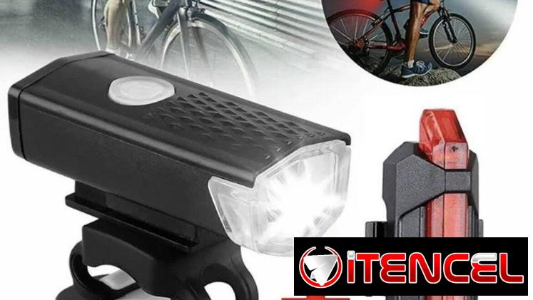 Luces de bicicleta (delanteras y traseras)