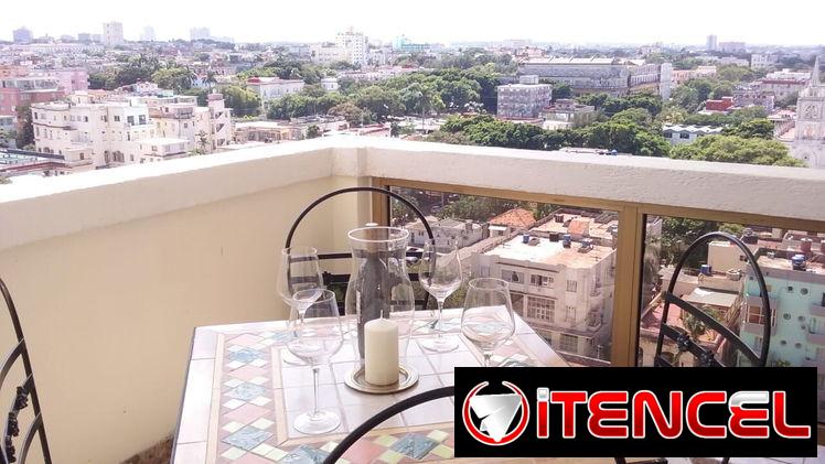 Renta casa de lujo vedado , cerca del Malecón habanero,  dos habitaciones climatizadas,  vistas hermosas 💖 +53 52463651