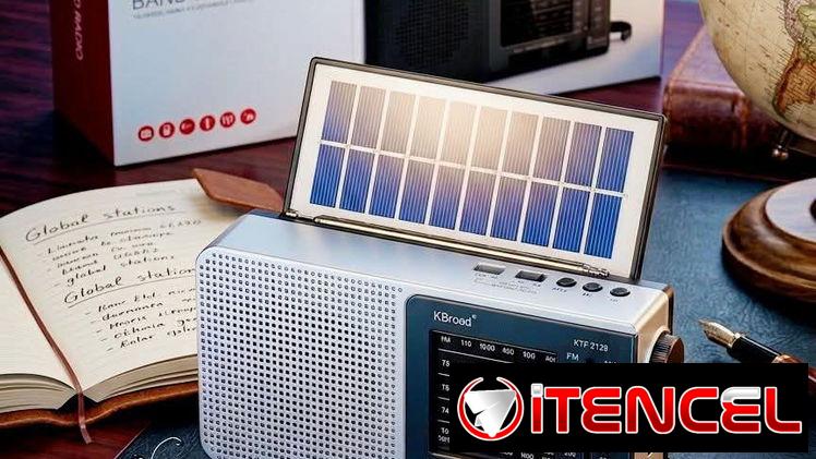 Radio AM, FM Y Onda Corta con carga Solar y Linterna