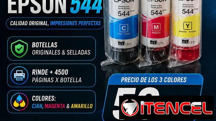 Tintas Epson Originales 544 Estamos en Playa Cubanacán