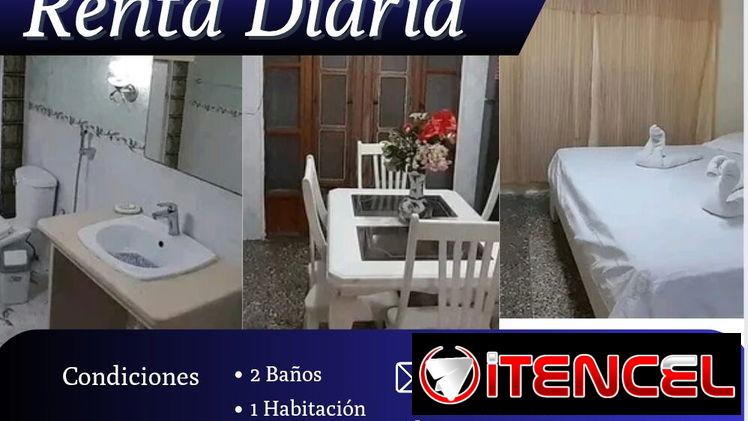 Renta x día de apartamento y habitaciones