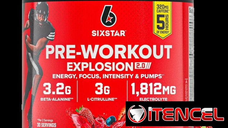 Pre entreno/ 30 servicios/ Marca Six Star