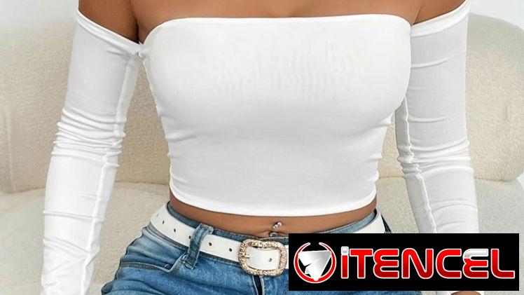 Blusa blanca y negra