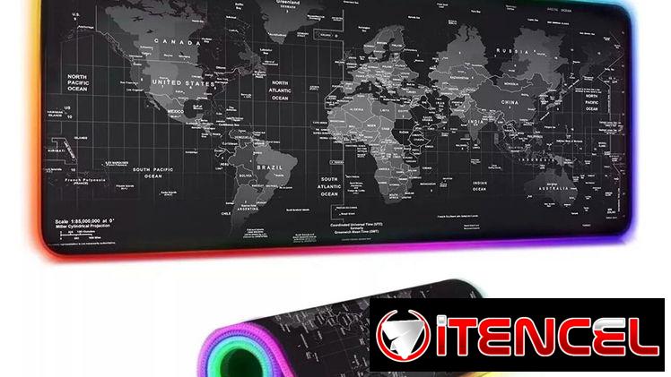 Alfombrilla _ Mousepad XXL – bordes RGB. 20 USD