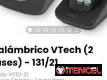 Inalámbrico VTech (2 Bases) – 131/21. Incluye 2 bases y 2 auriculares. Nuevo