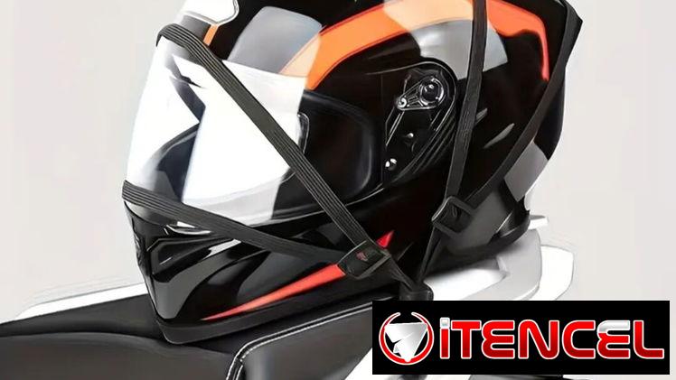 Cuerdas elásticas para motos y bicicletas. Mensajería y casco.