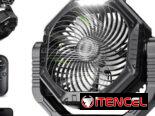 🌀Ventilador portátil recargable TT-15 (20000 mAh)con luz , cargador y temporizador