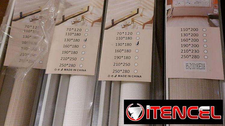 Cortinas enrollables tipo cebra 130×180 [ancho×largo] cm