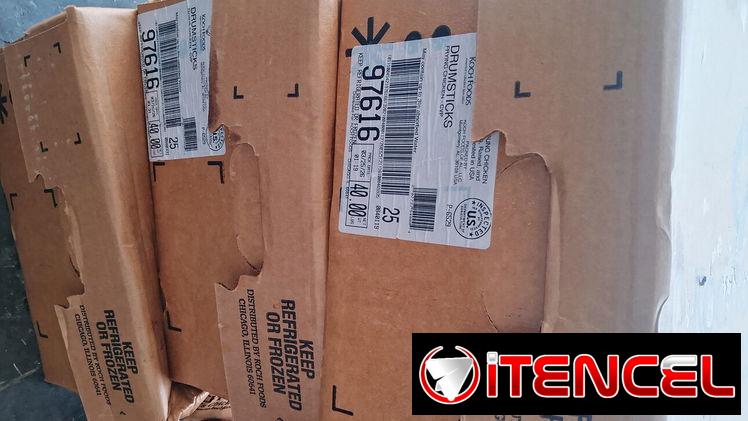 Cajas de pollo 40 lb muslo