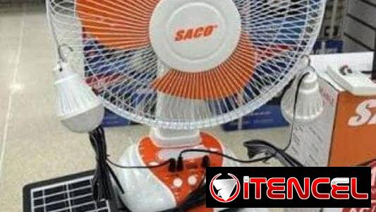 Ventilador de mesa recargable saco
