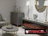 Mesa TV con chimenea Electrica