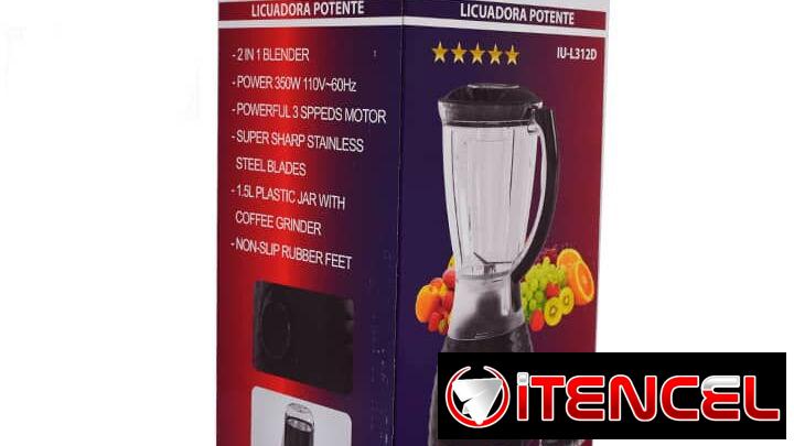Licuadora/Batidora 2 en 1 Royal Universal Potente 350w/3velocidades/1.5Lt