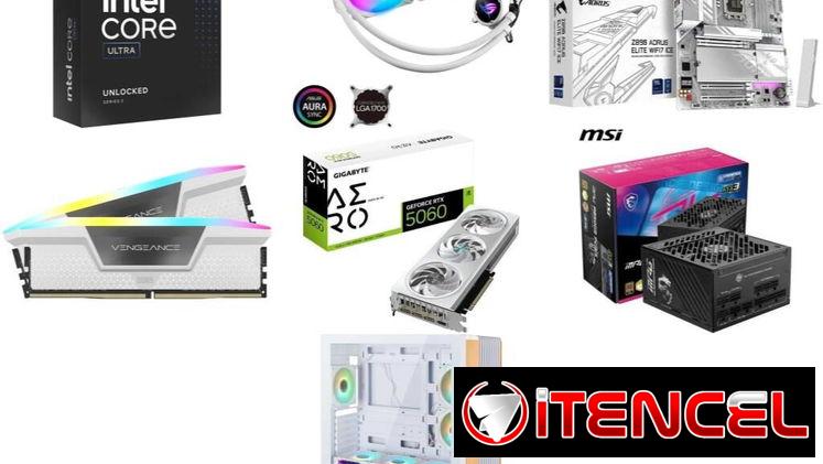 TORRE Z890 Aorus Elite Wifi + RTX 5060 AERO 8GB OC 🤩 Core Ultra 9 285K – 32GB – 1000W 🆕 0km