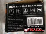 Lámpara recargable para la cabeza Headlamp