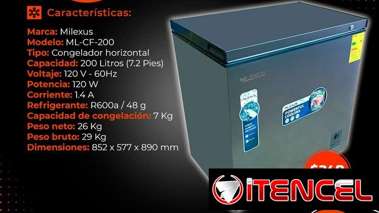 🧊 MILEXUS 🧊 NEVERA HORIZONTAL MILEXUS 7 PIES. MENSAJERÍA CON FACTURA Y GARANTÍA. TLF 54833699