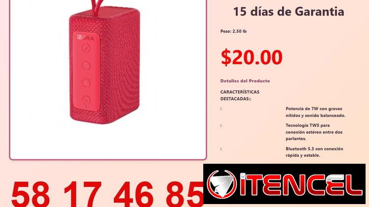 Parlante Bluetooth Portátil BOC244 7W con Batería 10H y TWS Estéreo